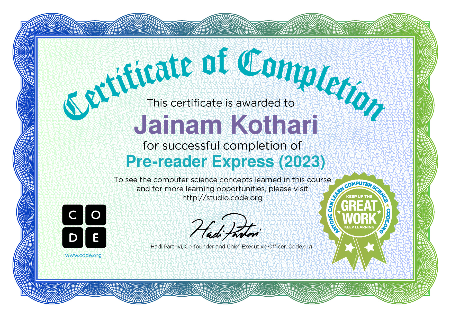 Pre Reader Express